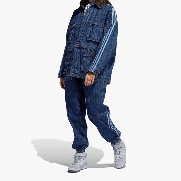 Adidas Originals Unisex Ivy Park Denim Snap Boiler Suit Size Small HF8290 - Picture 5 of 5